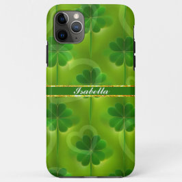 Moderne Green Clover 4 Lists Case-Mate iPhone Hülle