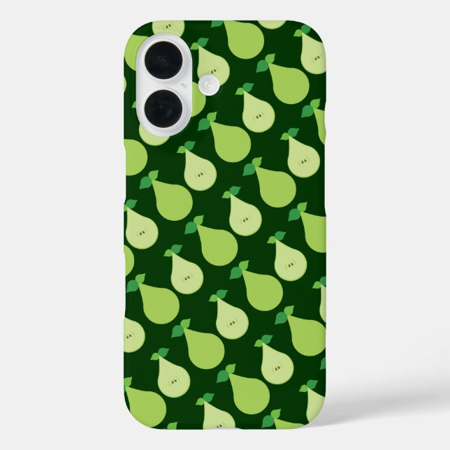 Moderne Green Pear iPhone Case (Rückseite)