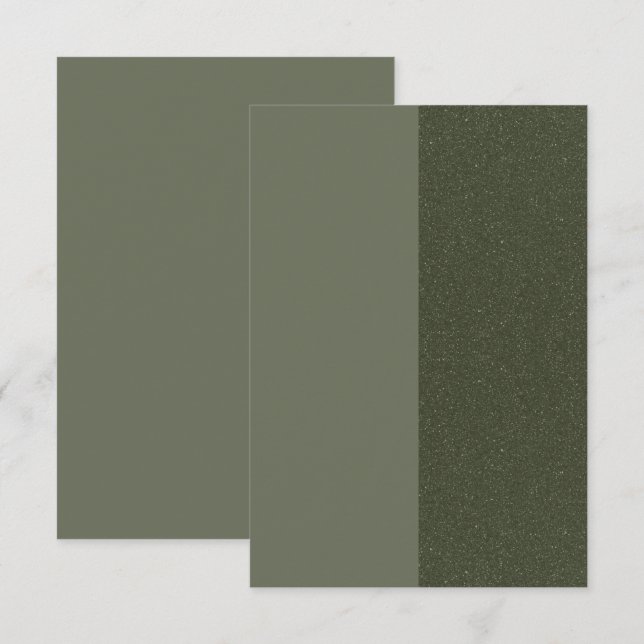 Moderne Green Split Card - individuell anpassbar Karte (Vorne/Hinten)