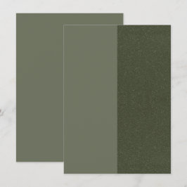 Moderne Green Split Enclosure Card - Anpassen Begleitkarte