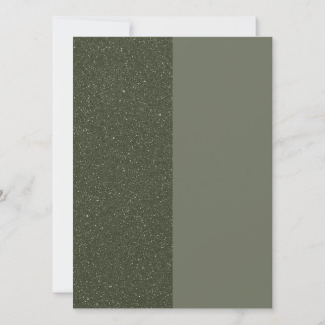 Moderne Green Split Flat Card - individuell anpass (Vorderseite)