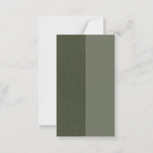 Moderne Green Split Flat Card - individuell anpass Mitteilungskarte