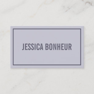Moderne Grenzen - Ihr Name   Hazy Lavender Lila Visitenkarte