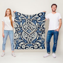 Moderne griechisch-blaue Muster