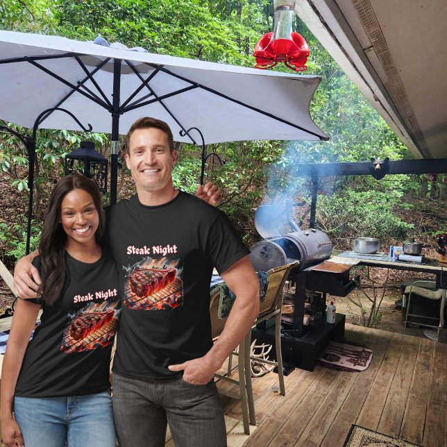 Moderne Grillabend T-Shirt (Von Creator hochgeladen)