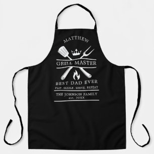 Moderne GRILLEN King Grill Master Fathers Day Gesc Schürze