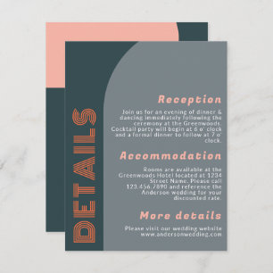 Moderne Groovy Arch Retro Hochzeitsdetails