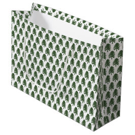 Moderne Grün- und Weiße Weihnachtsbaumbeutel Große Geschenktüte