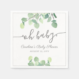 Moderne Grünanlage Eucalyptus Babydusche Serviette