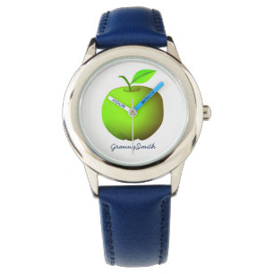 Moderne Grüne Äpfel Armbanduhr