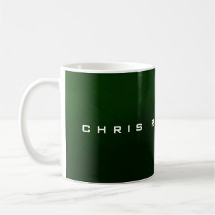 Moderne grüne Attraktivität für Ihren Namen Kaffeetasse