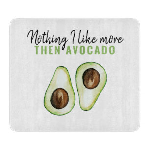 Moderne grüne Avocado-Zitate für Avocado-Liebhaber Schneidebrett