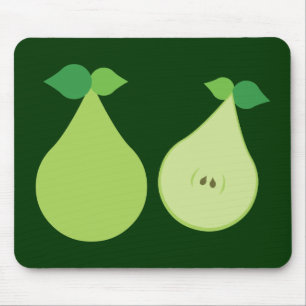 Moderne grüne Birne Mousepad
