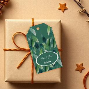 Moderne Grüne Bohemian-Natur Geschenkanhänger