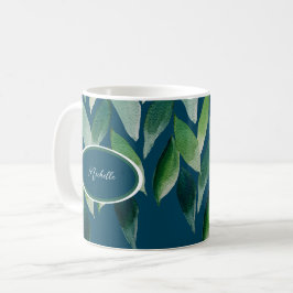 Moderne grüne Bohemische Natur Kaffeetasse