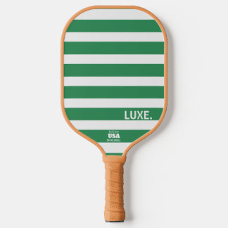 Moderne grüne gestreifte Luxe-Pickleball-Schläger Pickleball Schläger