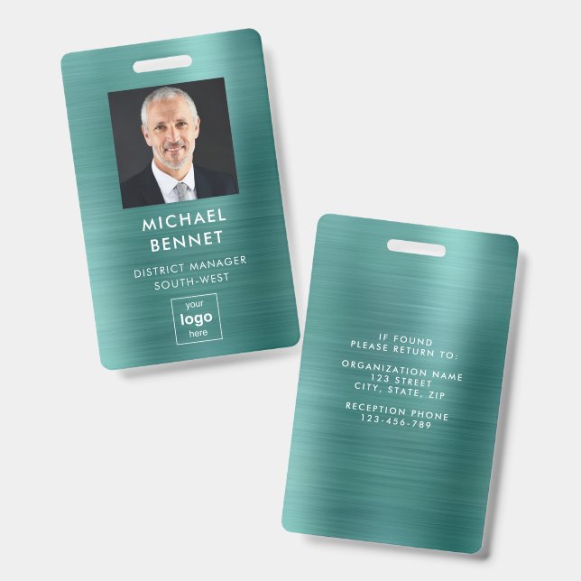 Moderne grüne Imitate - Identifikation des metalli Ausweis (Vorder- & Rückseite)