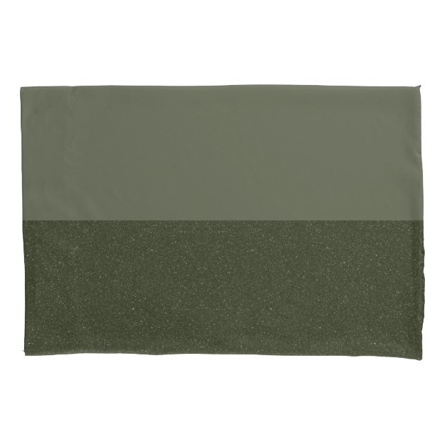 Moderne, grüne, individuell gestaltete Pillowcase  Kissenbezug (Vorderseite)