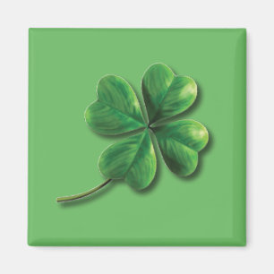 Moderne Grüne Irische Shamrock Magnet