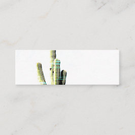 Moderne grüne Kaktus Abstraktes Foto Kunst Mini Visitenkarte