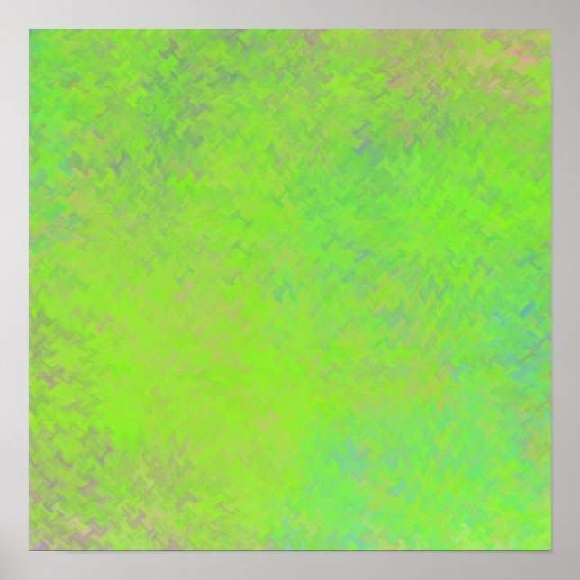 Moderne, grüne Marmorkunst Poster (Vorne)
