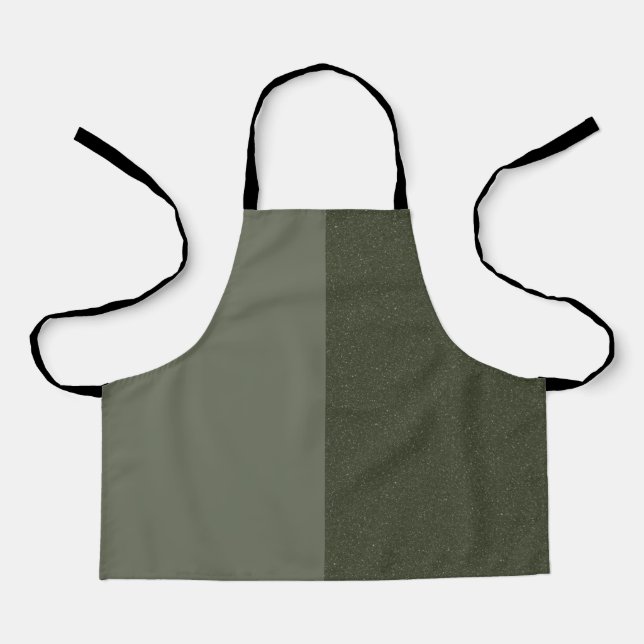 Moderne grüne Schürze - Individuelles Design (Vorderseite)