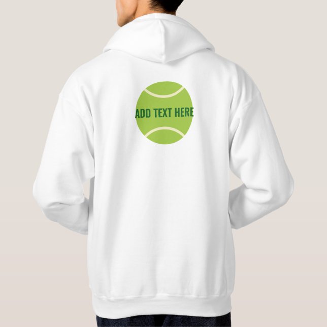 Moderne grüne Tennishalle Hoodie (Rückseite)
