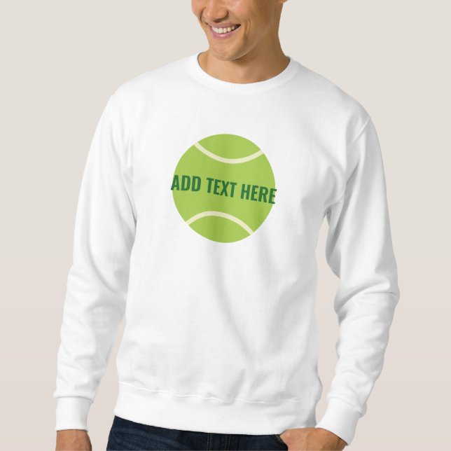 Moderne grüne Tennishalle Sweatshirt (Vorderseite)