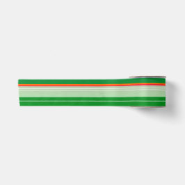 Moderne grüne Weihnachten gestreift Satinband