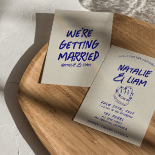 Moderne Grunge-Handzeichnung Torte Retro-Fette Hoc Einladung