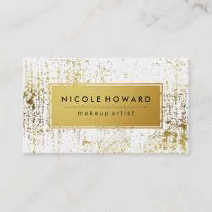 Moderne Grunge und stilvolle Imitate Gold mit Bord Visitenkarte