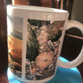 MODERNE Grüntöne / WeißSTRÄNDE Tasse