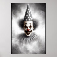 Moderne Grusel-Clown-Porträt