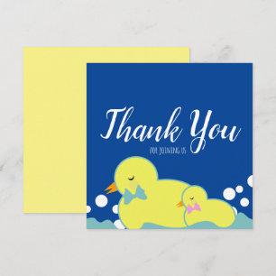 Moderne Gummienten Gelbe Babyparty Dankeschön