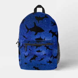 Moderne Hai Gradienten Kosmos Weltraum Galaxie Jun Bedruckter Rucksack