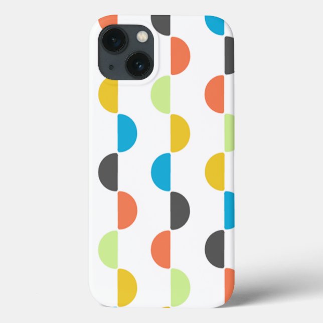 Moderne Halbkreise des mittleren Jahrhunderts Case-Mate iPhone Hülle (Rückseite)