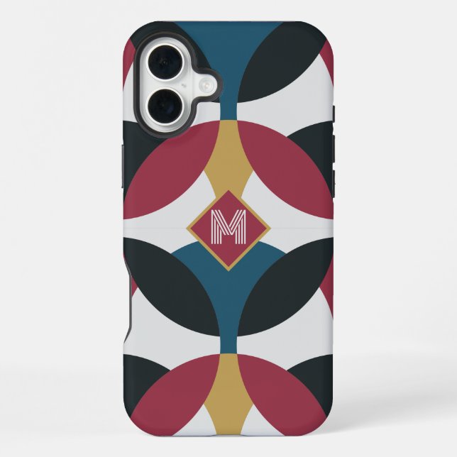 Moderne Halbmonde iPhone 16 Plus Hülle (Rückseite)