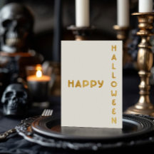 Moderne Halloween Foil Card