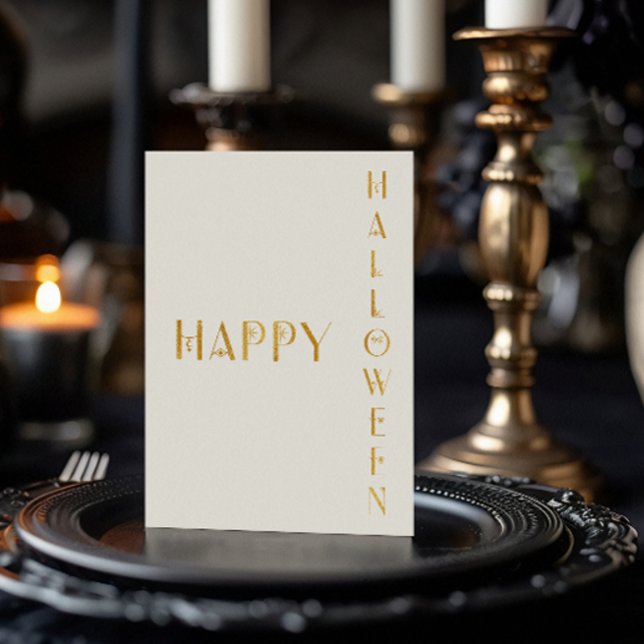 Moderne Halloween Foil Card Folien Feiertagskarte (Von Creator hochgeladen)