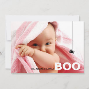 Moderne Halloween-Fotokarte Karte