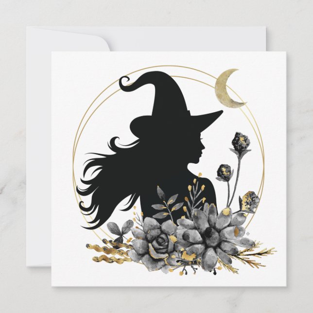 Moderne Halloween Hexe (Vorderseite)