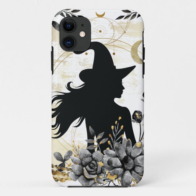 Moderne Halloween Hexe 3 Case-Mate iPhone Hülle (Rückseite)