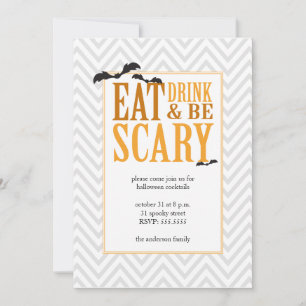 Moderne Halloween-Party Einladung