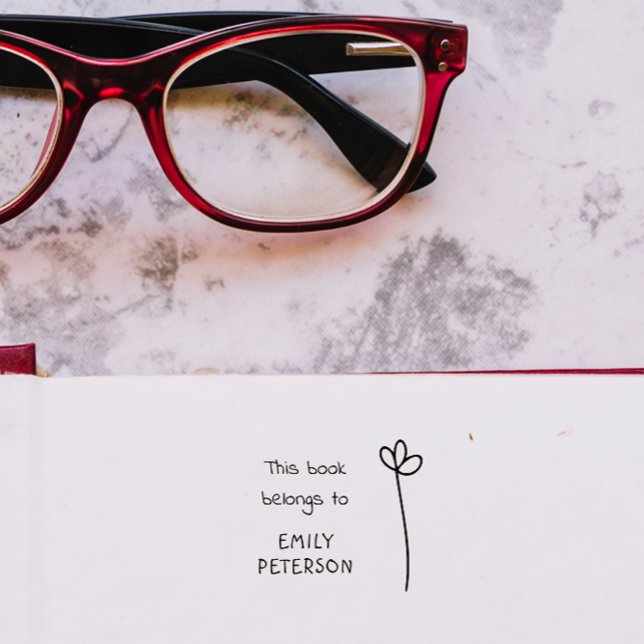 Moderne handgeschriebene Bibliothek Buch des Indiv Gummistempel (Von Creator hochgeladen)