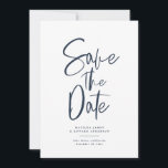 Moderne handgeschriebene Hochzeit Save The Date<br><div class="desc">Moderne handgeschriebene Hochzeit rettet die Termineinladung. Farben können geändert werden.</div>
