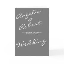 Moderne handgeschriebene Hochzeit von White Script