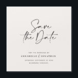Moderne handgeschriebene Hochzeitsankündigung Magnetkarte<br><div class="desc">Moderne klassische Typografie kühn Hochzeit speichern die Dattelkarte. Mit moderner,  eleganter Typografie und gestreiftem Backer-Design. Farben können individuell angepasst werden.</div>