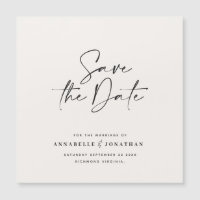 Moderne handgeschriebene Hochzeitsankündigung