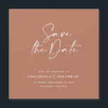Moderne handgeschriebene Hochzeitsankündigung Magnetkarte<br><div class="desc">Moderne klassische Typografie kühn Hochzeit speichern die Dattelkarte. Mit moderner,  eleganter Typografie und gestreiftem Backer-Design. Farben können angepasst werden.</div>