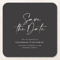 Moderne handgeschriebene Hochzeitsankündigung